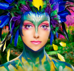 body painting visage