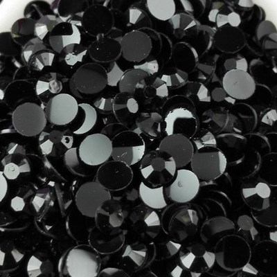 Strass 3mm - 10 000 pièces - Multiple Facets Black