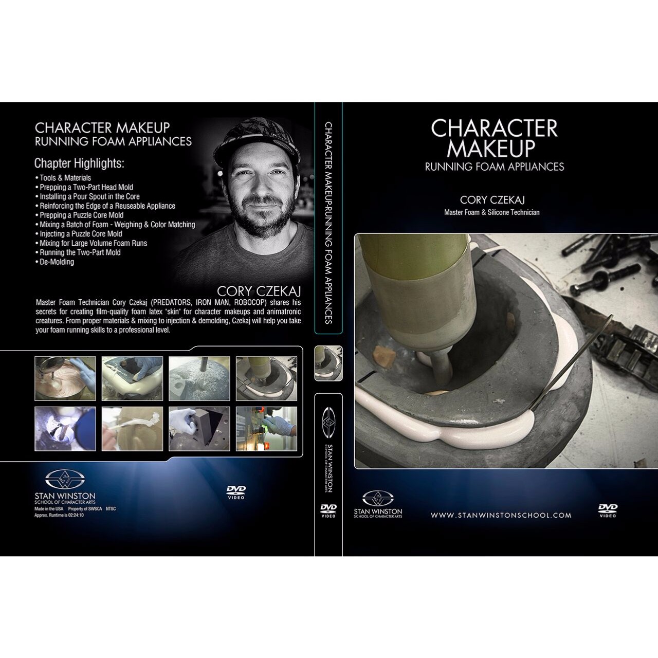 DVD Cory Czekaj : Character Makeup - Running Foam Appliances