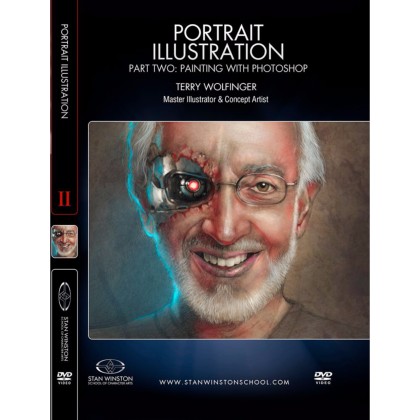 DVD Terry Wolfinger : Portrait Illustration - Part 2 - Painting with Photoshop