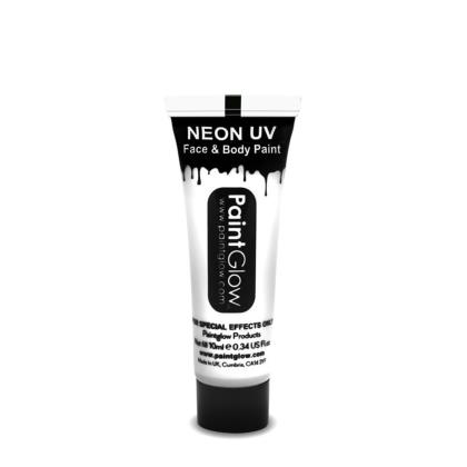 NEON UV Face and Body Paint Brush 10ml Fard Fluorescent WHITE