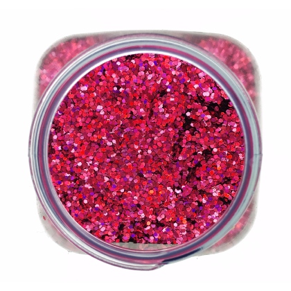 Paillettes paisses de maquillage 1mm 100g Rose Fushia Hologramme