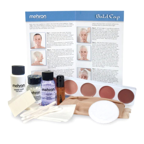 Kit de maquillage Faux Crane Character Makeup Kit Bald Cap Premium