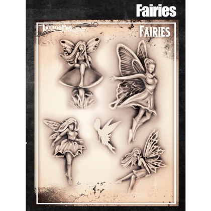 Pochoir Tattoo Pro - Stencils Fairies Fes