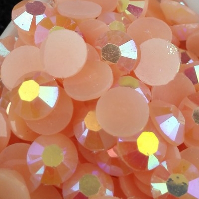 Strass 6mm - 1000 pièces - AB Peaches