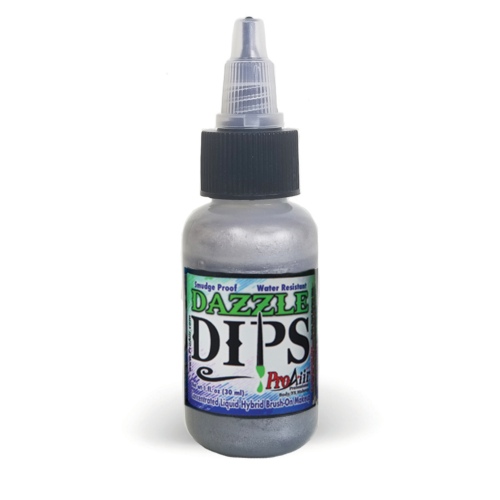 Fard Waterproof Irisé ProAiir Dazzle DIPS 1oz (30 ml) - Silver Dazzle
