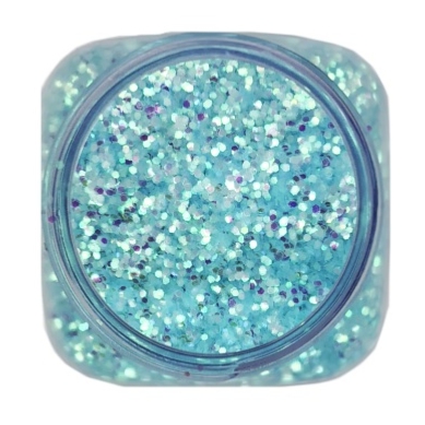 Paillettes Épaisses de maquillage 1mm 100g Bleu Ciel Hologramme