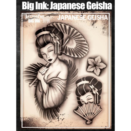Pochoir Tattoo Pro - Stencils Geisha