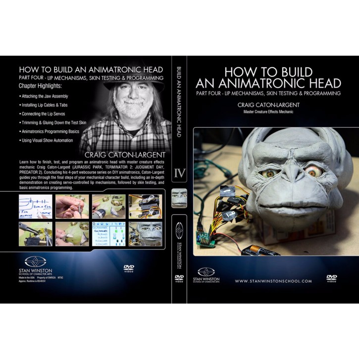 DVD Craig Caton-Largent : How to build an animatronic head. Pt. 4