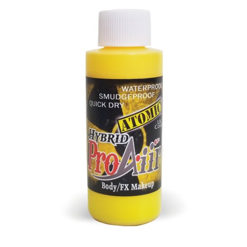 Fard fluide Waterproof FLUO pour aérographe ProAiir HYBRID 2oz (60 ml) - Uranium Yellow