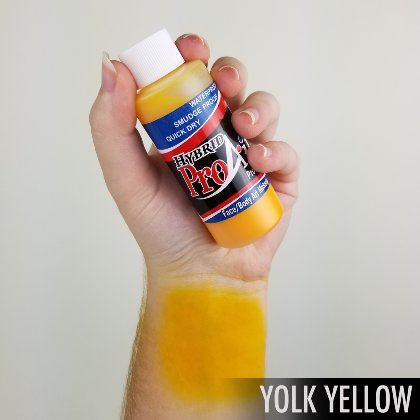 Fard fluide Waterproof pour aérographe ProAiir HYBRID 2oz (60 ml) - Yolk Yellow H2