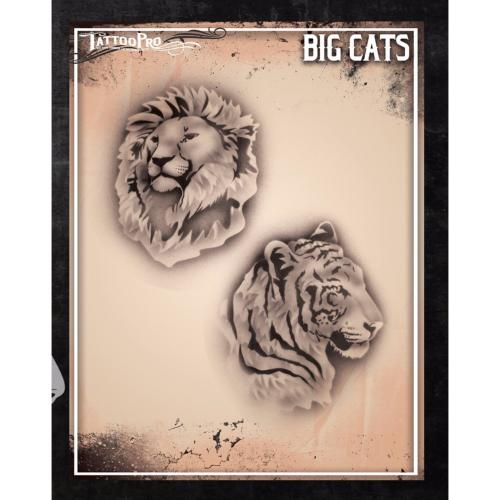 Pochoir Tattoo Pro - Stencils Big Cats Félins