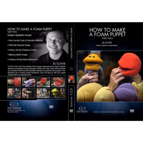 DVD BJ Guyer : How to Make a Foam Puppet Part 2 - Foam Carving & Creating Mechanisms