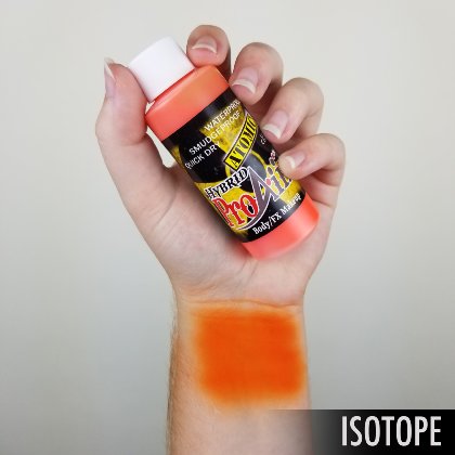 Fard fluide Waterproof FLUO pour aérographe ProAiir HYBRID 2oz (60 ml) - Isotope Orange
