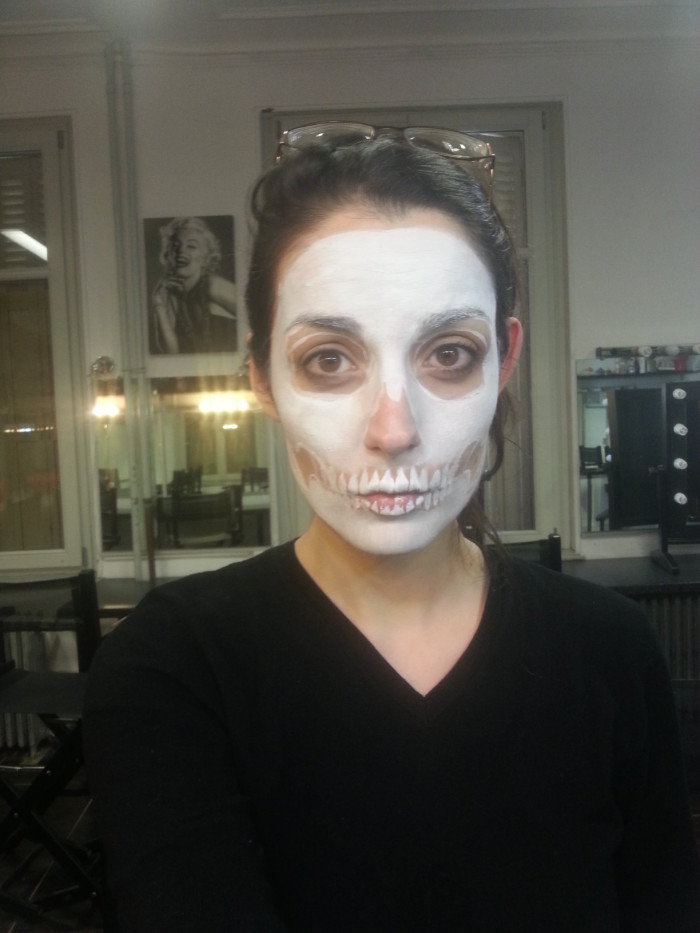 maquillage squelette - tutoriel
