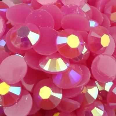 Strass 6mm - 1000 pièces - AB Dark Pink