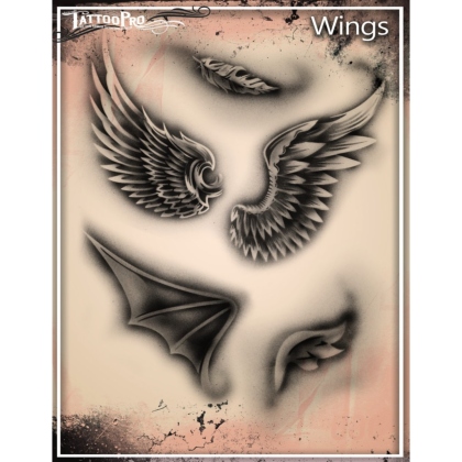 Pochoir Tattoo Pro - Stencils Wings Ailes