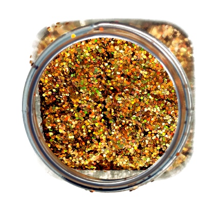 Paillettes paisses de maquillage 1mm 100g Cuivr Hologramme