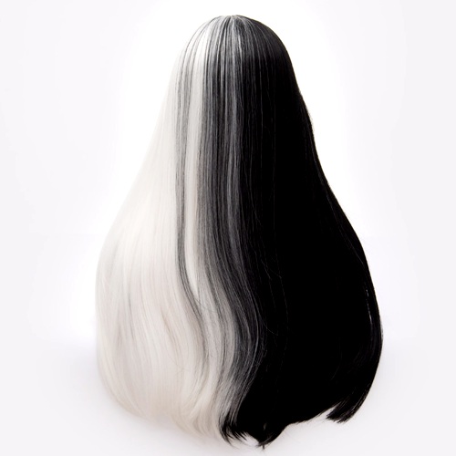 perruque noir et blanc