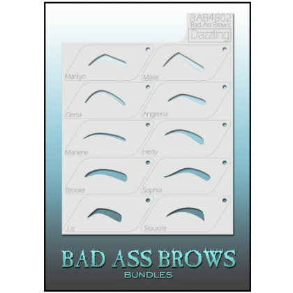 Pochoirs Sourcils BB-BABB-4802 dazzling eyebrow stencils set