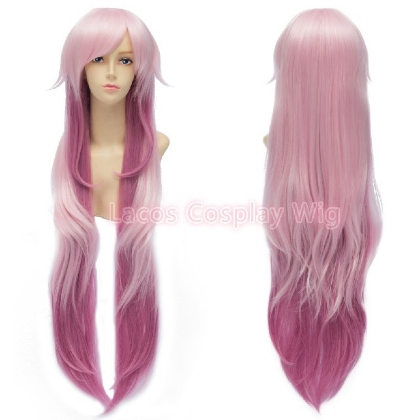 Perruque Rose Clair et Rose Fonc cheveux longs 70 cm