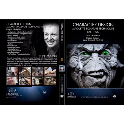DVD Don Lanning : Character Design - Maquette Sculpture Techniques Part 2
