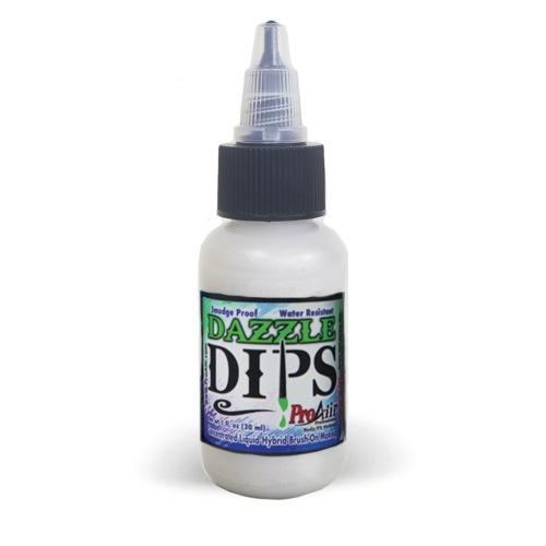Fard Waterproof Irisé ProAiir Dazzle DIPS 1oz (30 ml) - White Dazzle