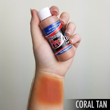 Fard fluide Waterproof pour aérographe ProAiir HYBRID 2oz (60 ml) - Coral Tan