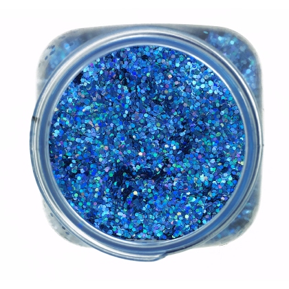 Paillettes Épaisses de maquillage 1mm 100g Bleu Hologramme