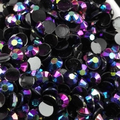 Strass 3mm - 10 000 pices - AB Black Magic