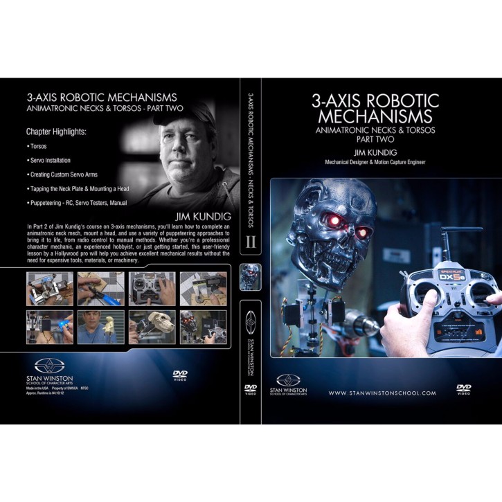 DVD Jim Kundig : 3-Axis Robotic Mechanisms - Animatronic Necks & Torsos - Pt.2