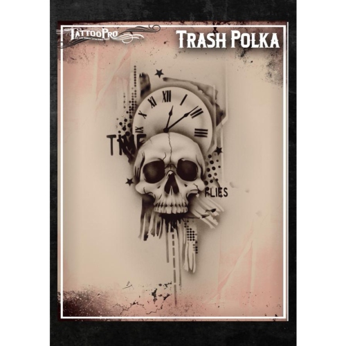 Pochoir Tattoo Pro - Stencils Free Trash Polka