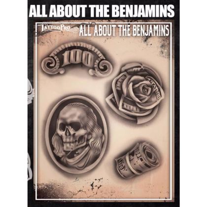 Pochoir Tattoo Pro - Stencils All About the Benjamins