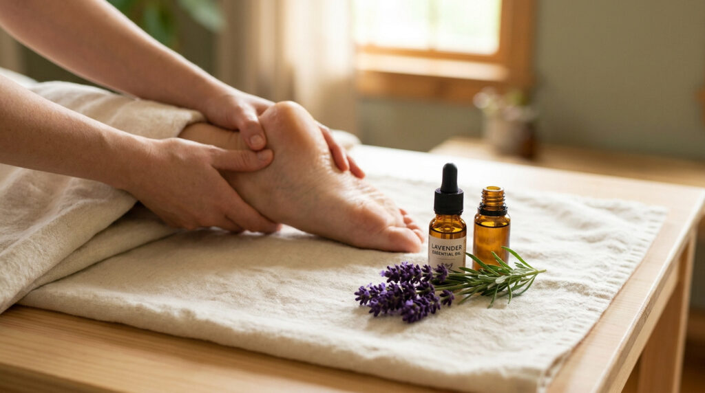 Quelle huile essentielle pour vos pieds secs et abîmés ?